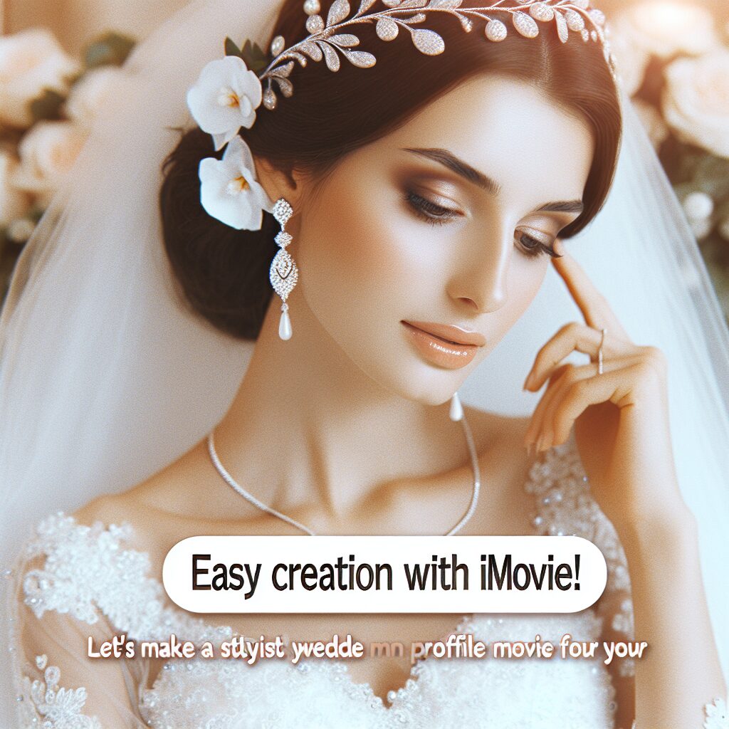 おしゃれな結婚式プロフィールムービーを自作する｜iMovieで作るスタイル別の組み立てと業者依頼との比較