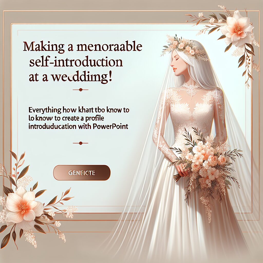 結婚式PowerPoint自己紹介スライドの作り方