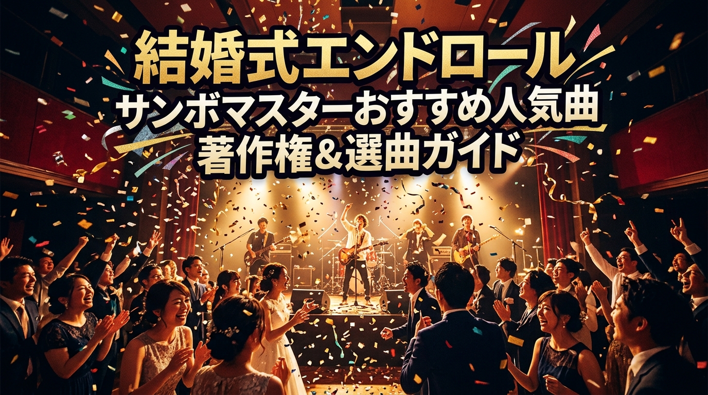 結婚式エンドロールのおすすめサンボマスター人気曲|著作権と選曲ガイド