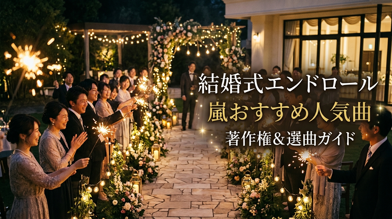 結婚式エンドロールのおすすめ嵐人気曲|著作権と選曲ガイド