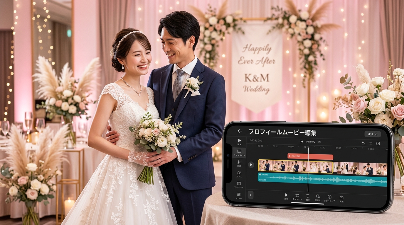 CapCut 結婚式プロフィールムービー 自作ガイド