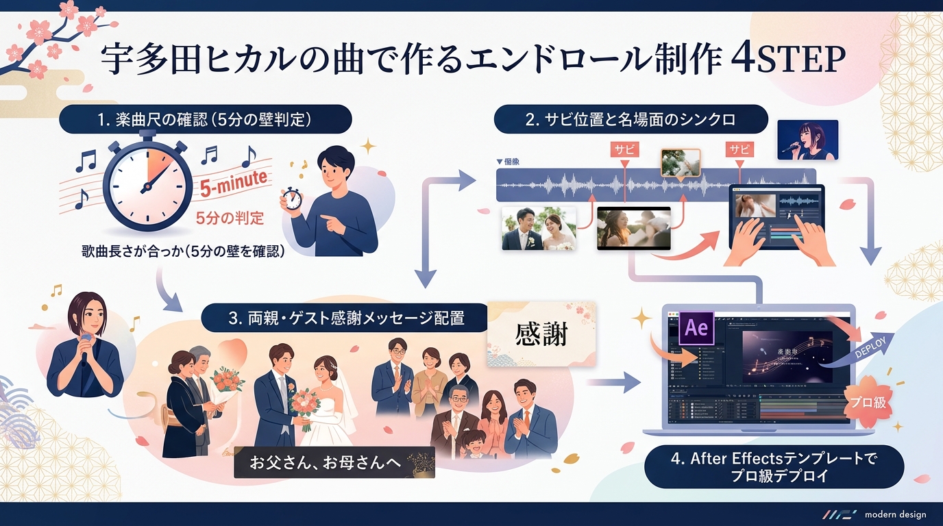 宇多田ヒカル エンドロール制作 4STEPフロー