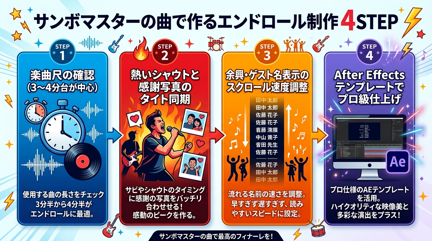 サンボマスター エンドロール制作 4STEPフロー