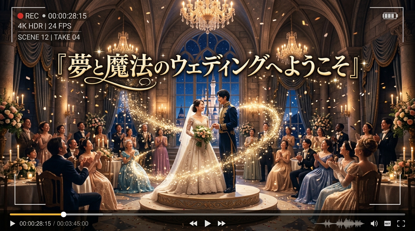 ディズニー風ファンタジーオープニングムービーの画面実例