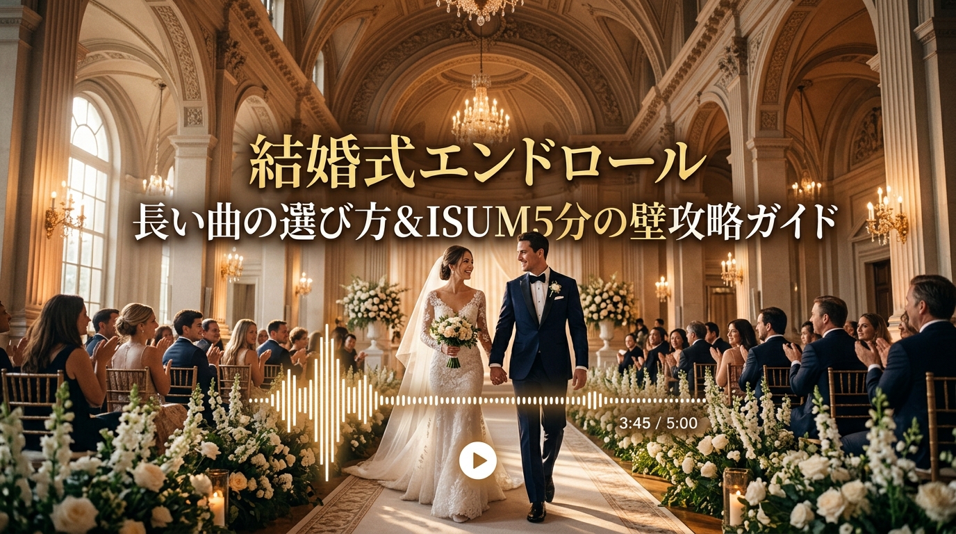 結婚式エンドロールのおすすめ長い曲|5分の壁対策と編集ガイド