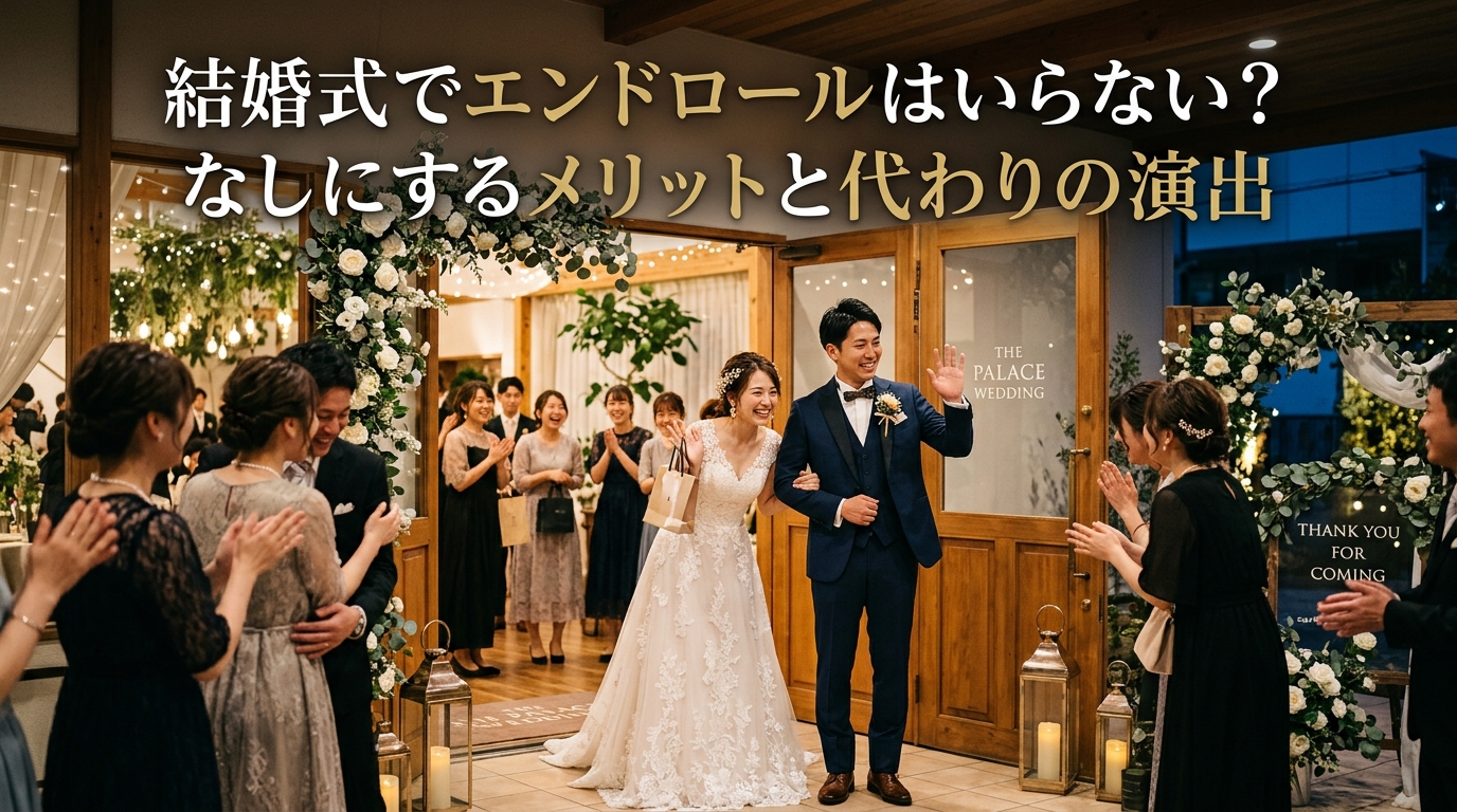 結婚式でエンドロールはいらない?なしにするメリットと代わりの演出案