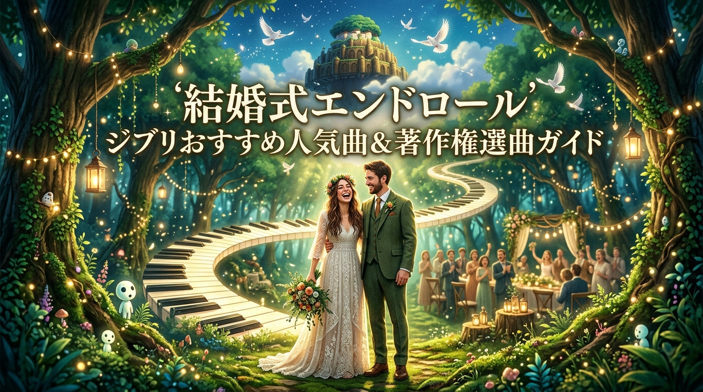 結婚式エンドロールのおすすめジブリ曲|著作権と選曲ガイド