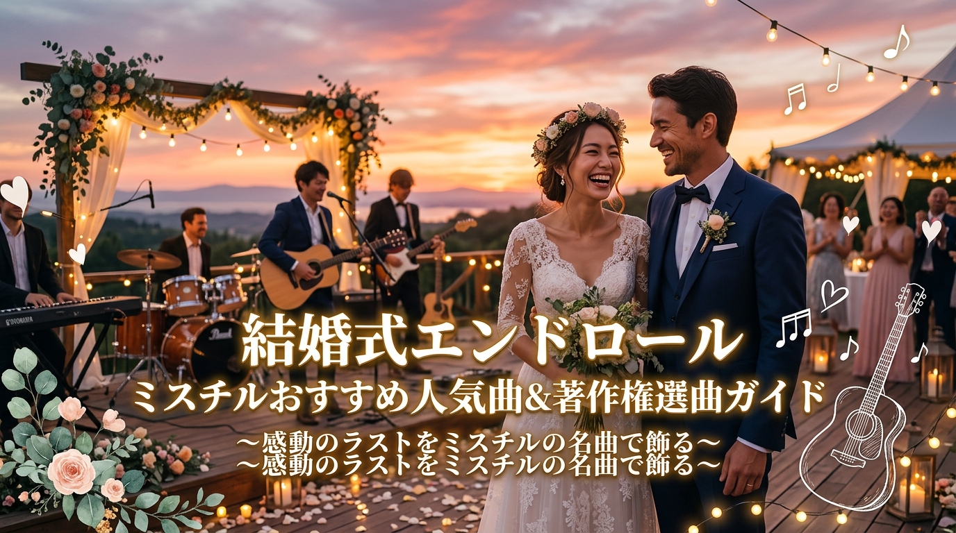 結婚式エンドロールのおすすめミスチル人気曲|著作権と選曲ガイド