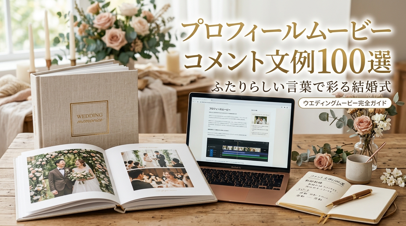 プロフィールムービーのコメント文例100選|シーン別・関係性別の書き方完全ガイド