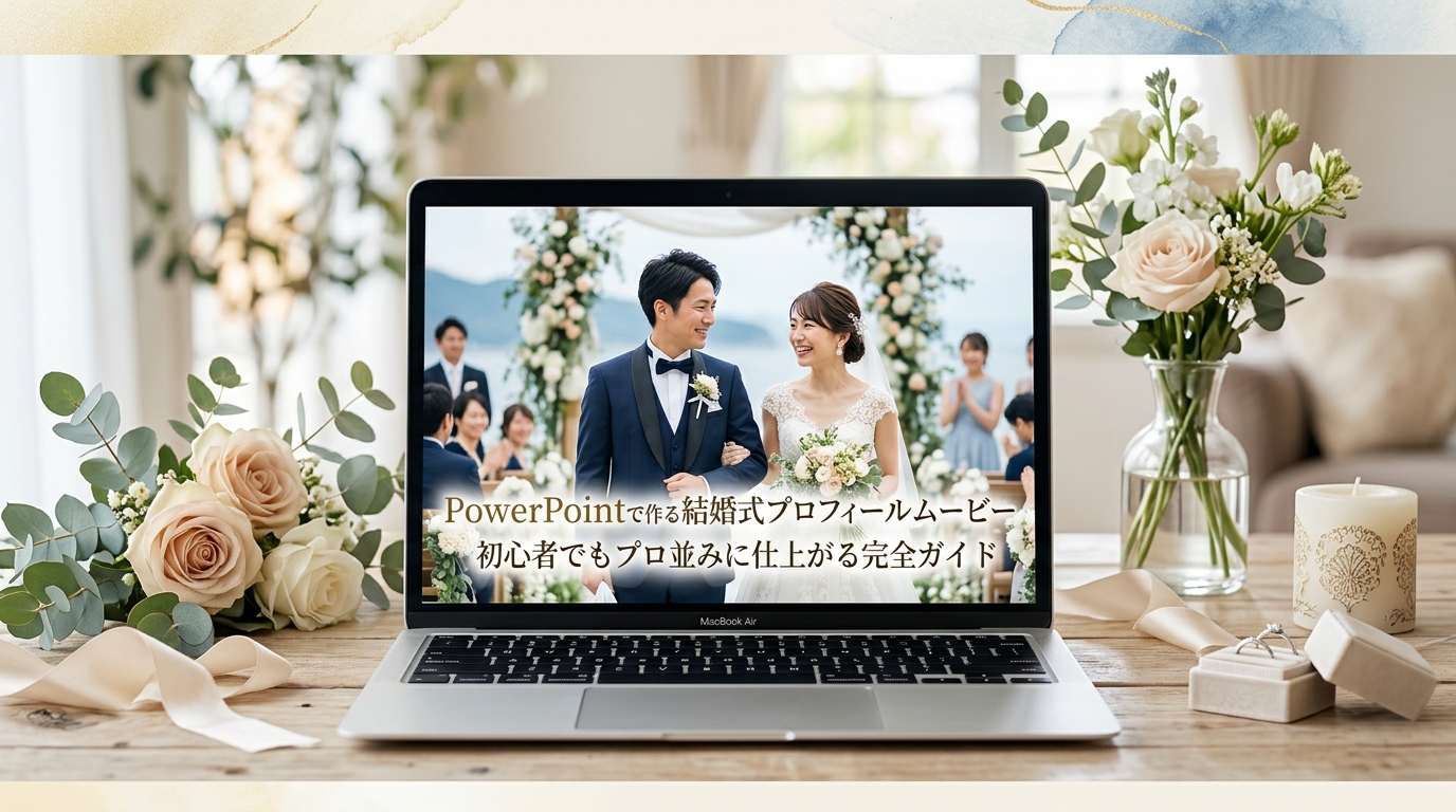 PowerPointで作る結婚式プロフィールムービー|初心者でもプロ並みに仕上がる完全ガイド