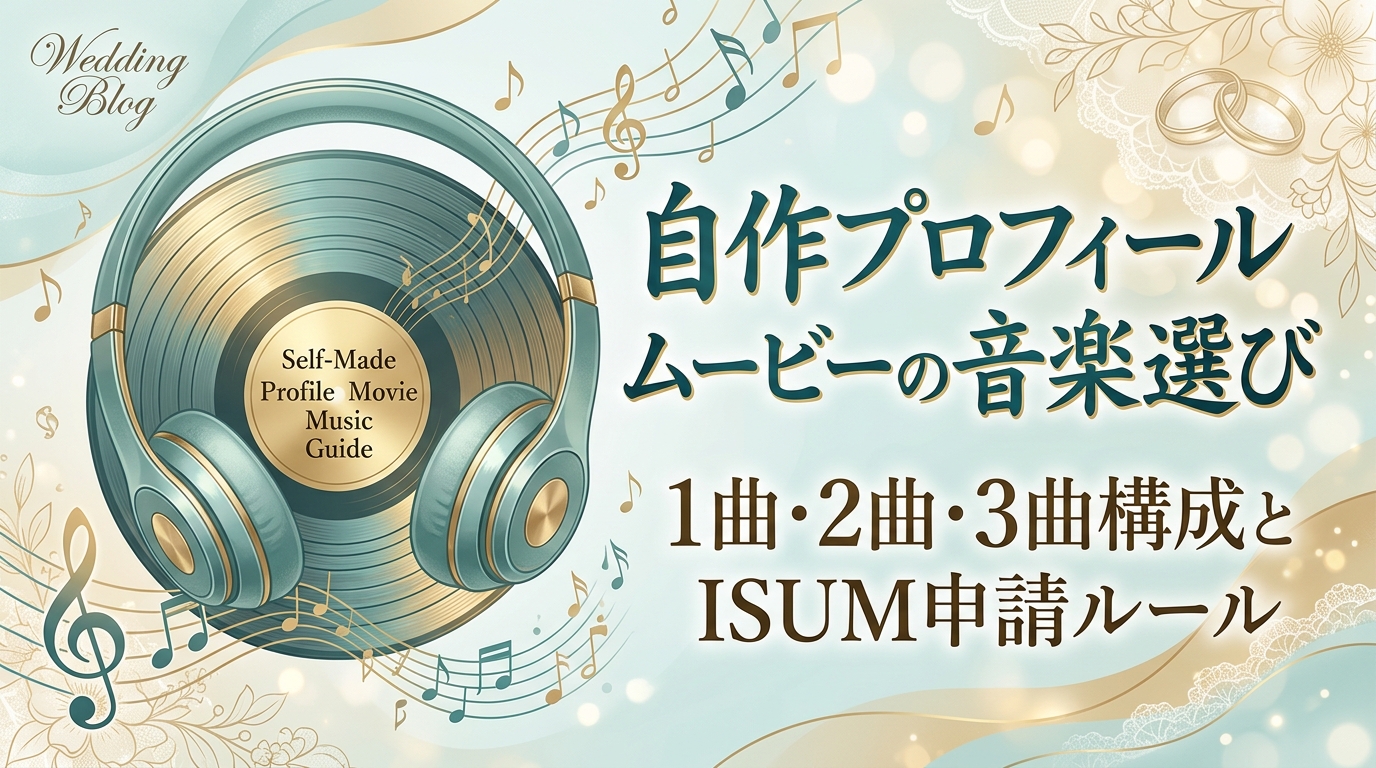自作プロフィールムービーのBGM音楽選び|1曲・2曲・3曲構成とISUM申請ルール