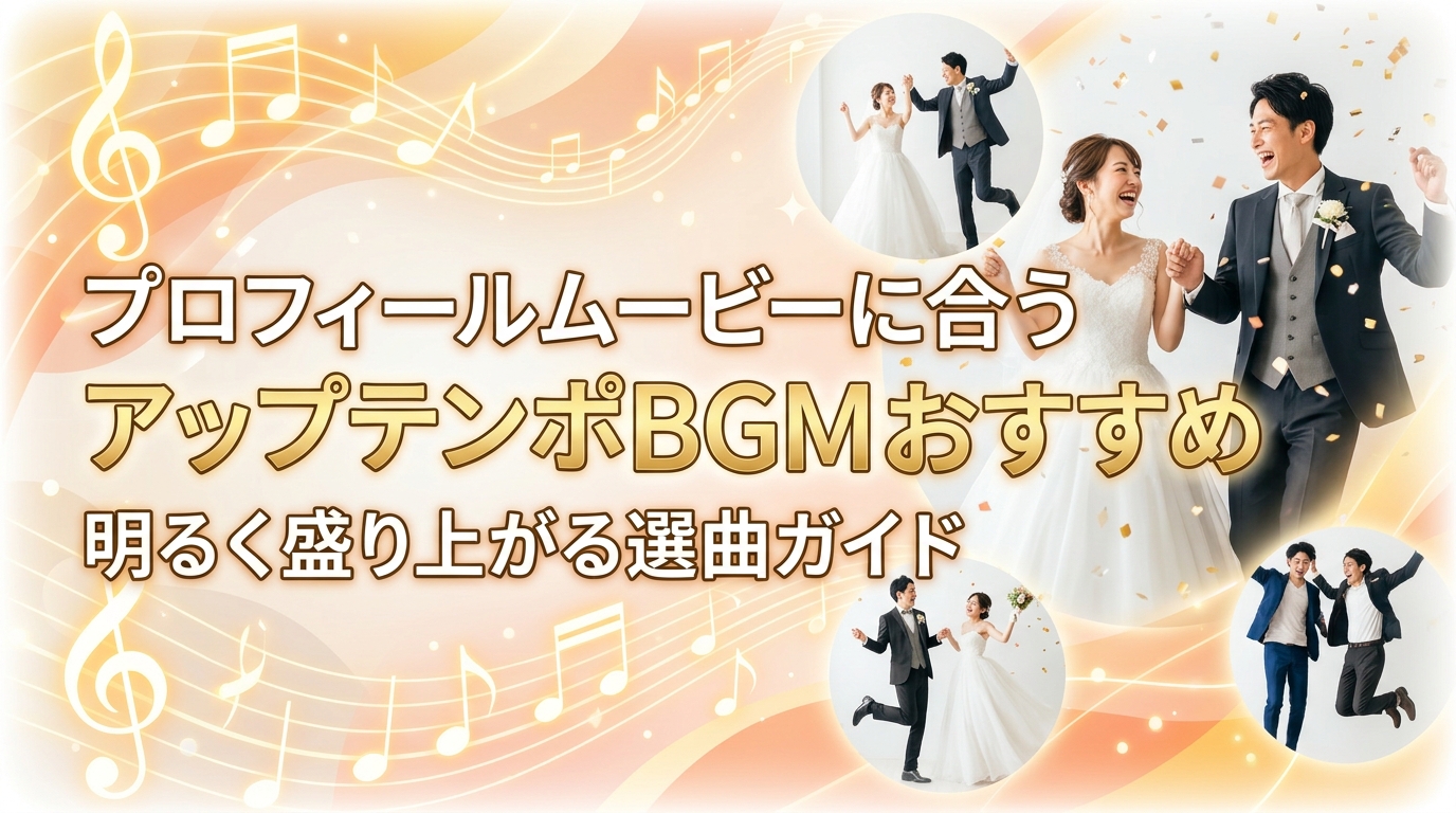プロフィールムービーに合うアップテンポ＆人気BGMおすすめ｜明るく盛り上がる選曲