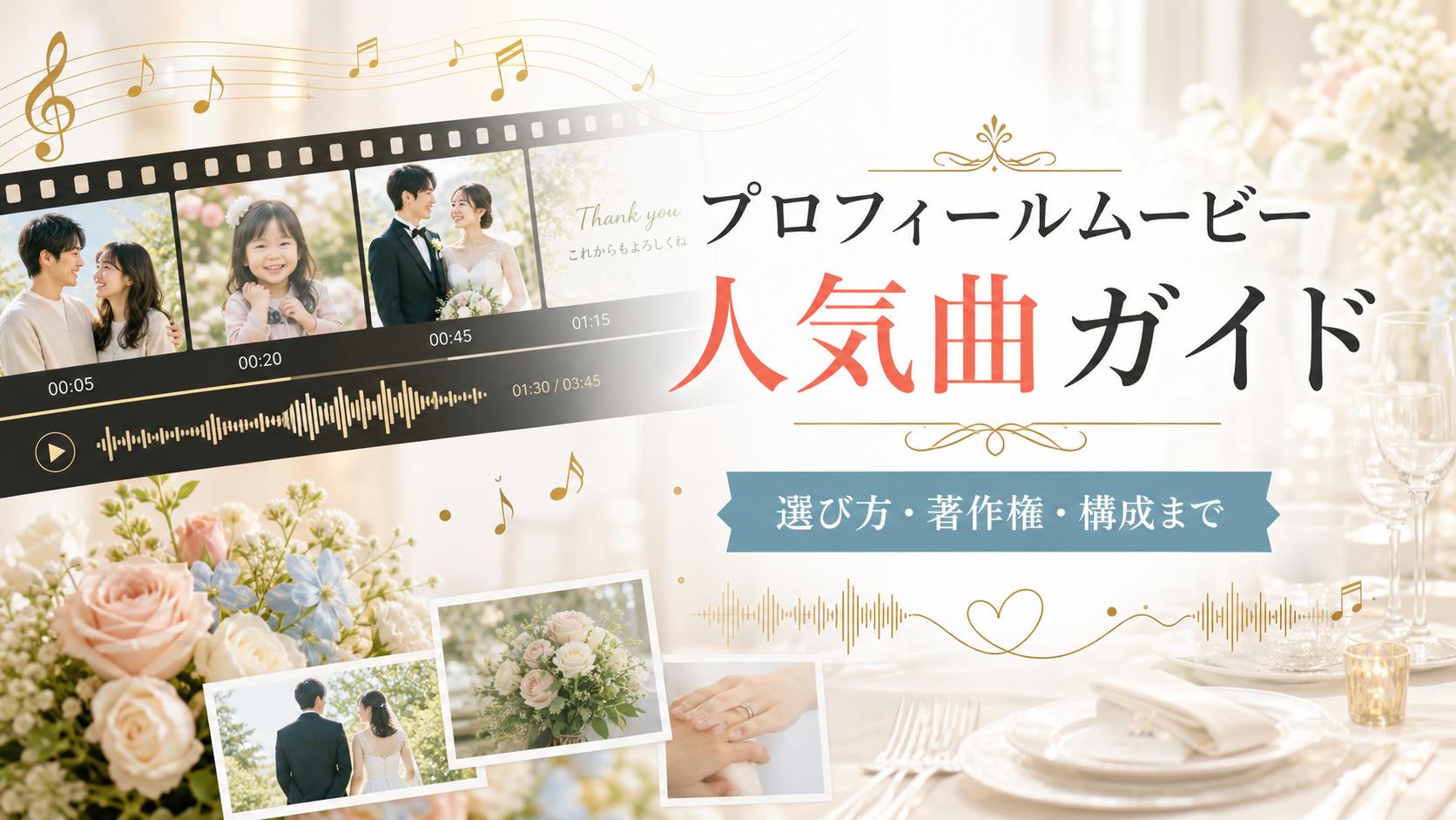 プロフィールムービー人気曲ガイド 選び方 著作権 構成まで