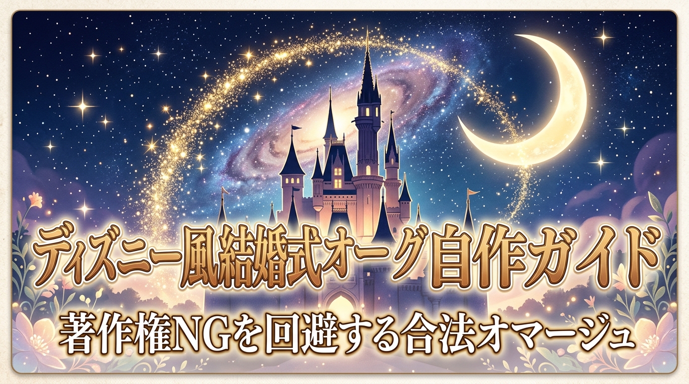 ディズニー風結婚式オープニングムービー完全ガイド｜著作権NG予防と合法オマージュ演出