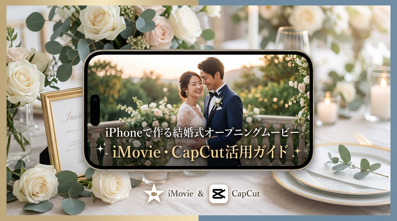 iPhoneで作る結婚式オープニングムービー完全ガイド|iMovieとCapCutの活用手順