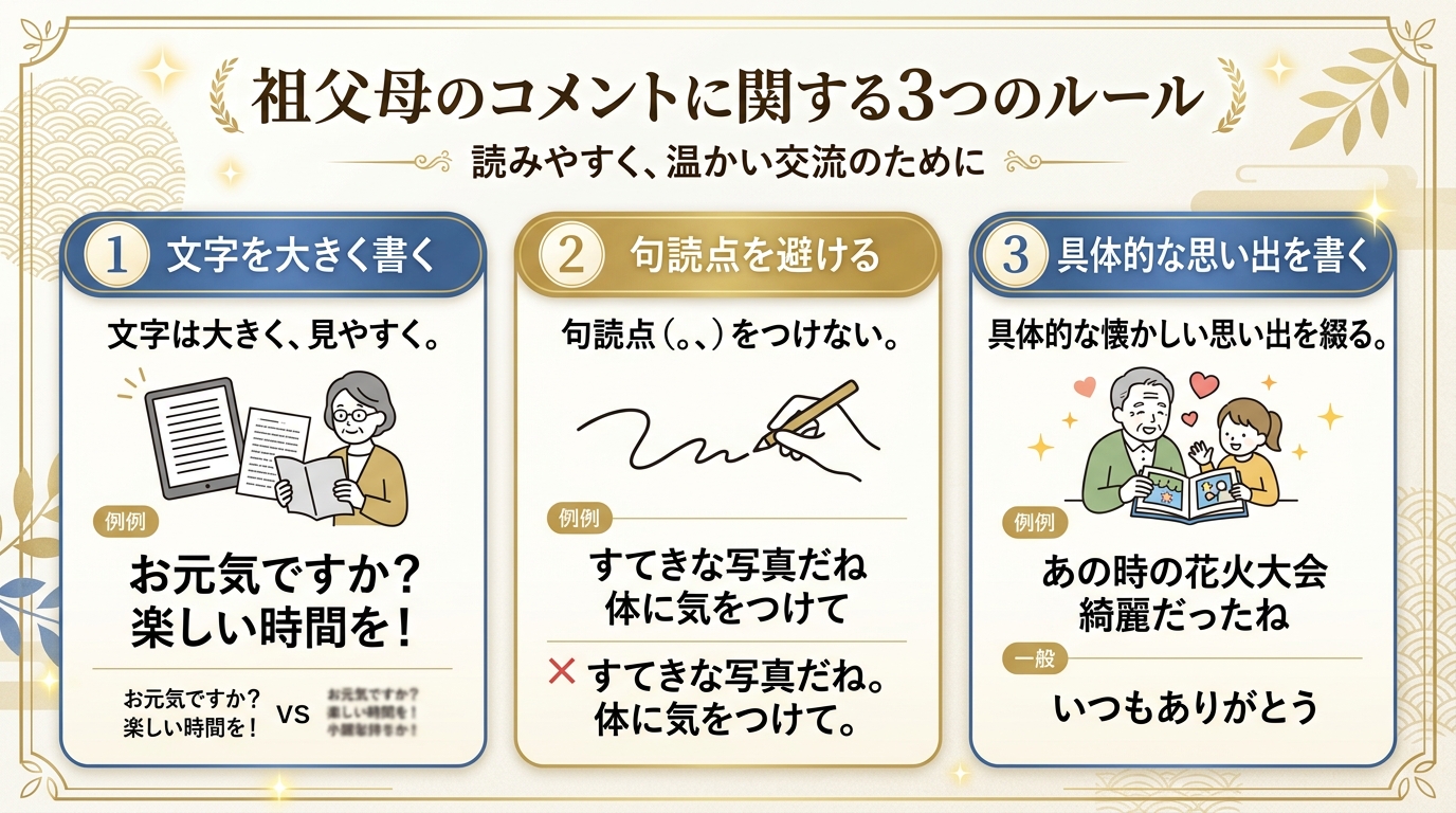 結婚式プロフィールムービーの祖父母コメント3大ルールとマナー図解