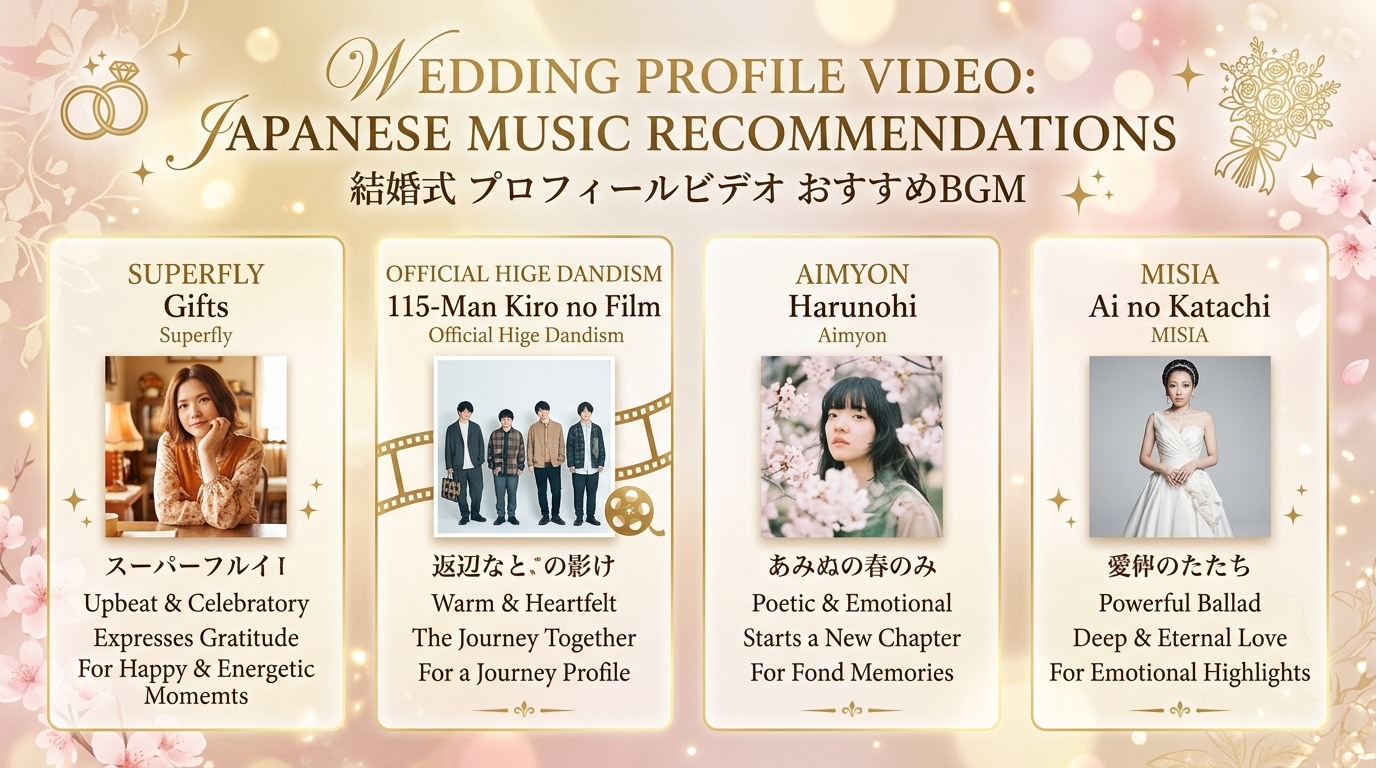 プロフィールムービー感謝ソングおすすめ25選楽曲チャート図解
