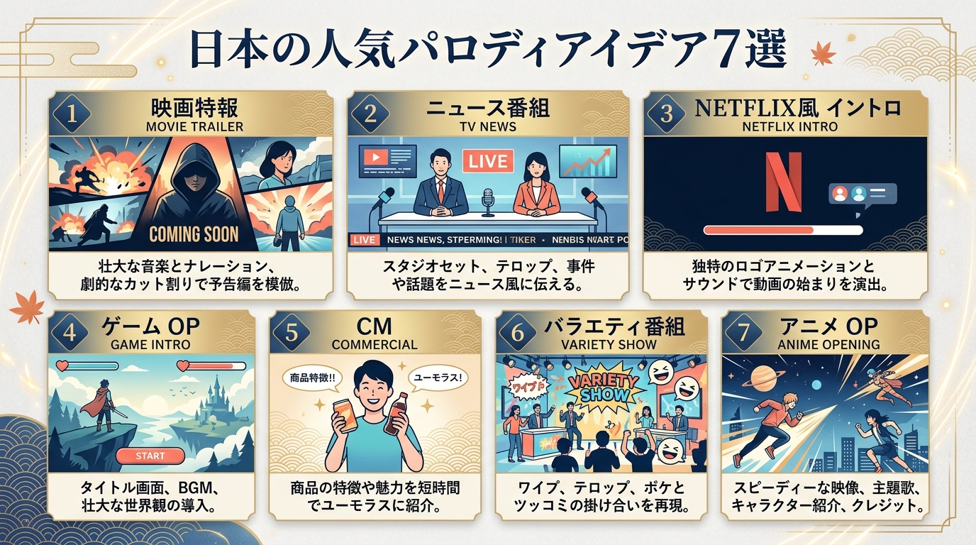 結婚式オープニングムービー人気パロディアイデア7選図解