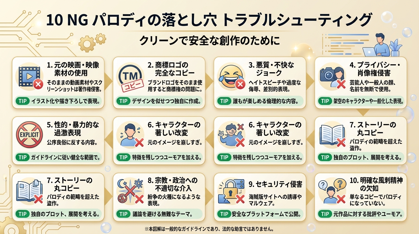 パロディムービーでやってはいけないNG演出10選図解