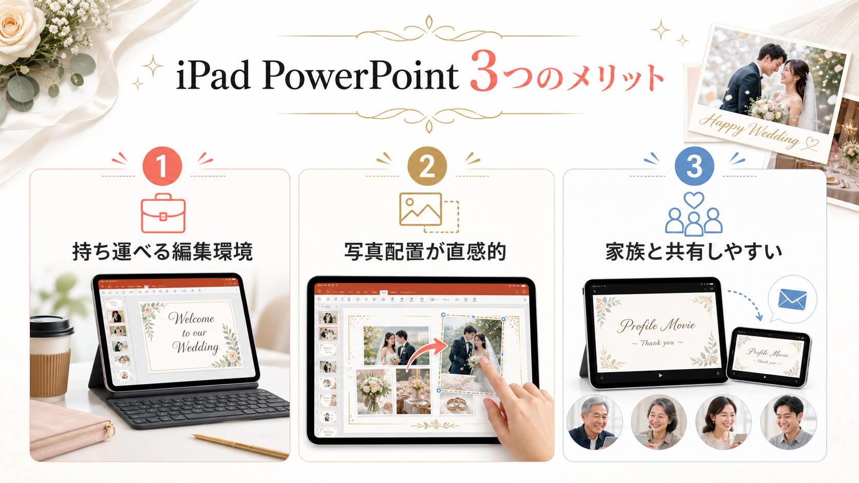 iPad版PowerPointでプロフィールムービーを作る3つのメリット