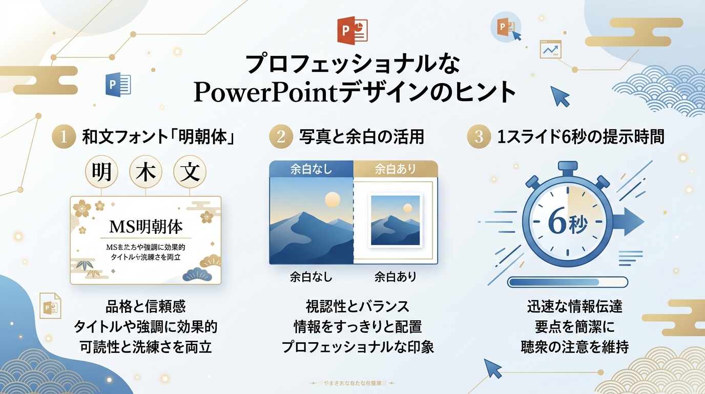 PowerPointプロフィールムービーをプロ並みに仕上げるデザイン秘訣図解